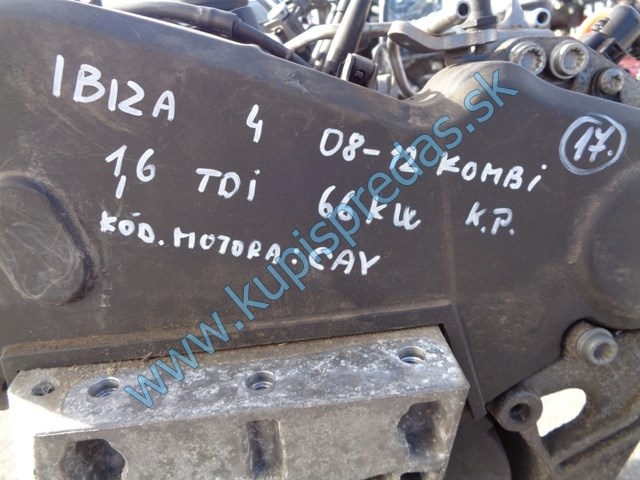 motor na seat ibiu IV 1,6tdi, CAY, 